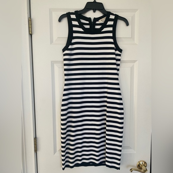 Michael Kors Striped Sleeveless Knit Dress - Picture 1 of 3